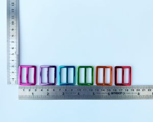 25mm Coloured Strap Sliders, 2 pack