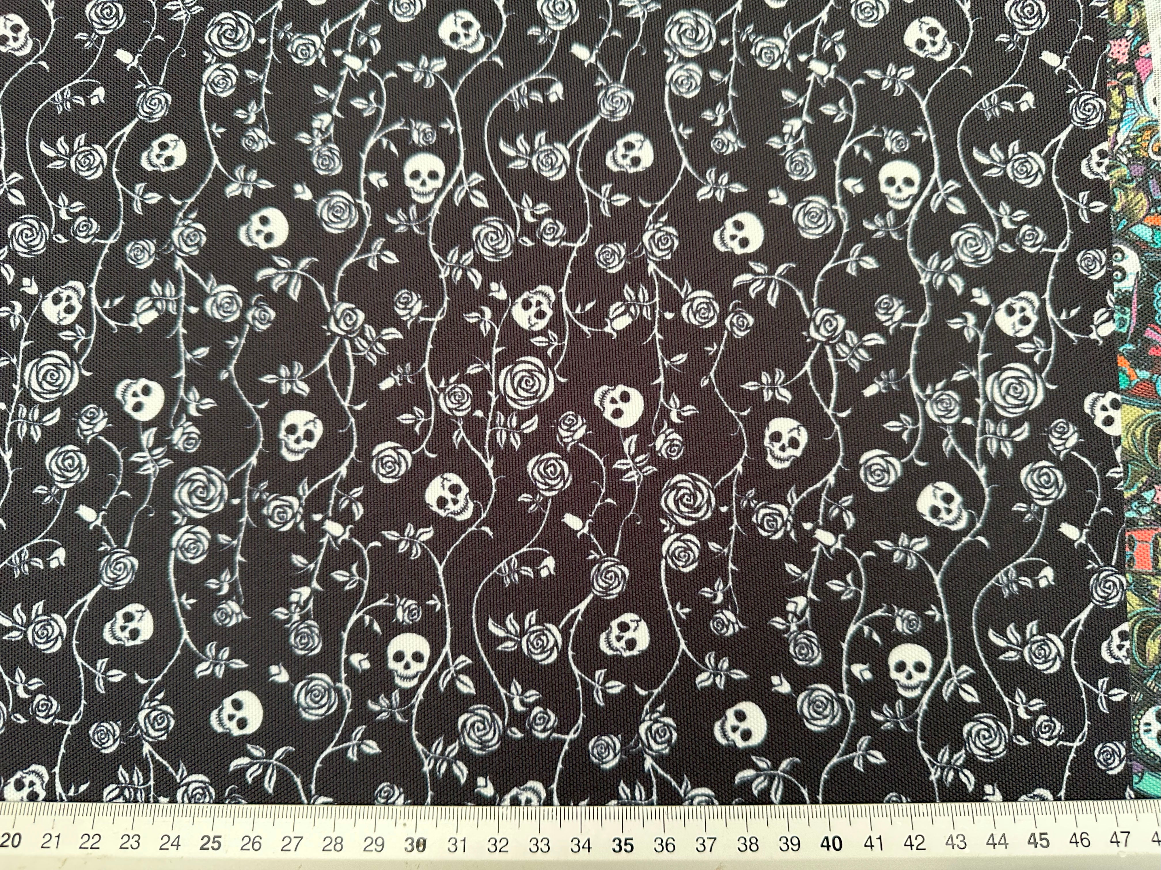 WPC  Entwined Rose and Skulls Off-Cut