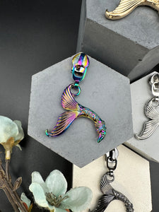 Double-sided Mermaid Tail Zipper Pulls available in 4 finishes