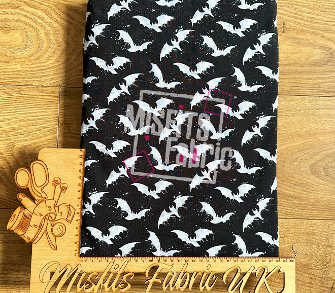 Cotton Lycra - Ink Bats