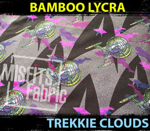 Bamboo Lycra - Trekkie Clouds