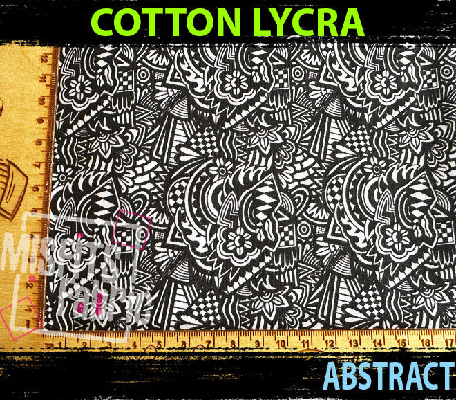 Cotton Lycra - Abstract