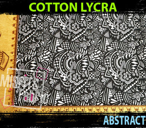 Cotton Lycra - Abstract