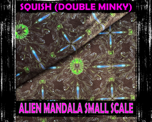 Double Minky (Squish), Alien Mandala - Small Scale