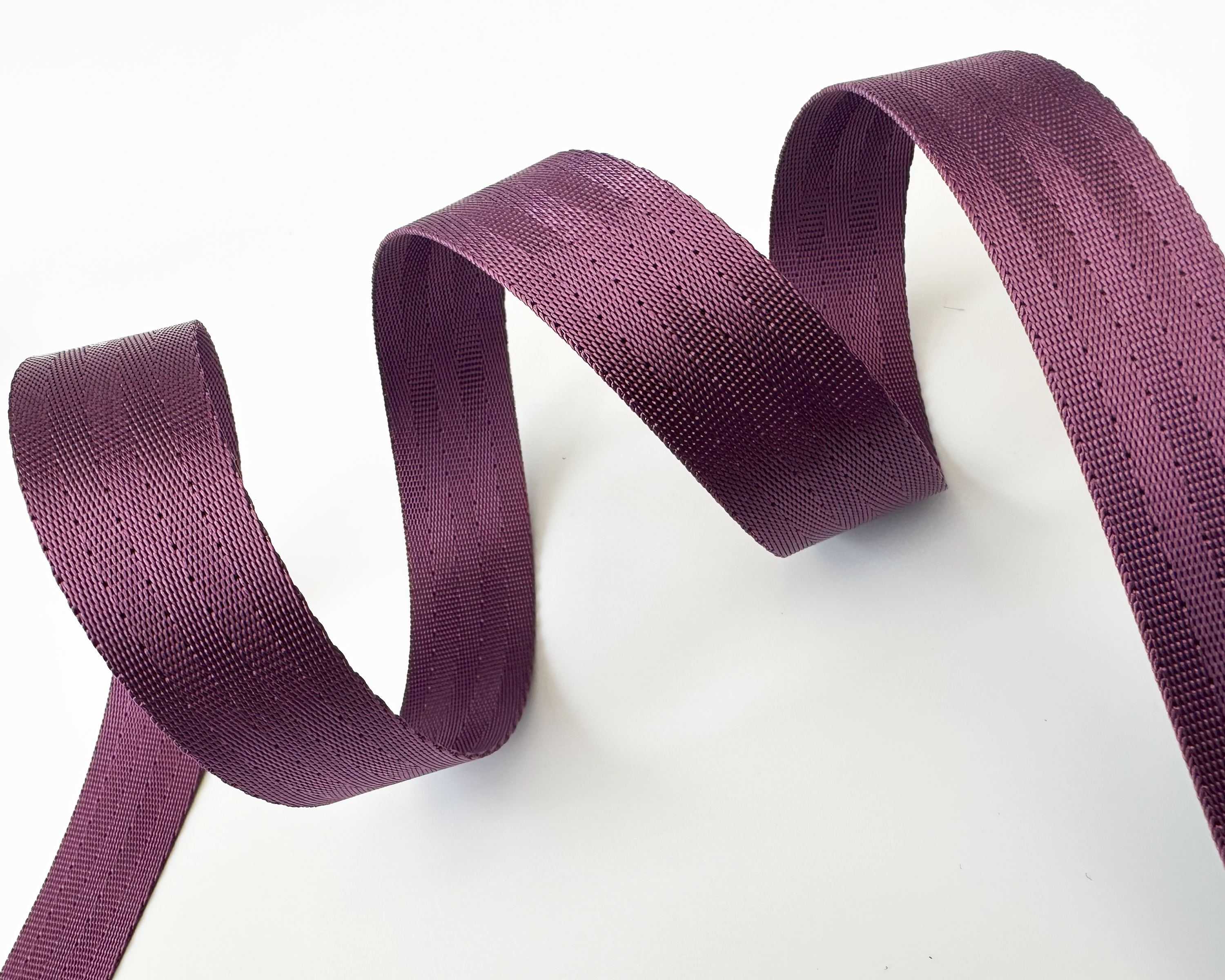 Aubergine Purple Nylon Webbing, Bag Straps, 2.5cm (1") wide