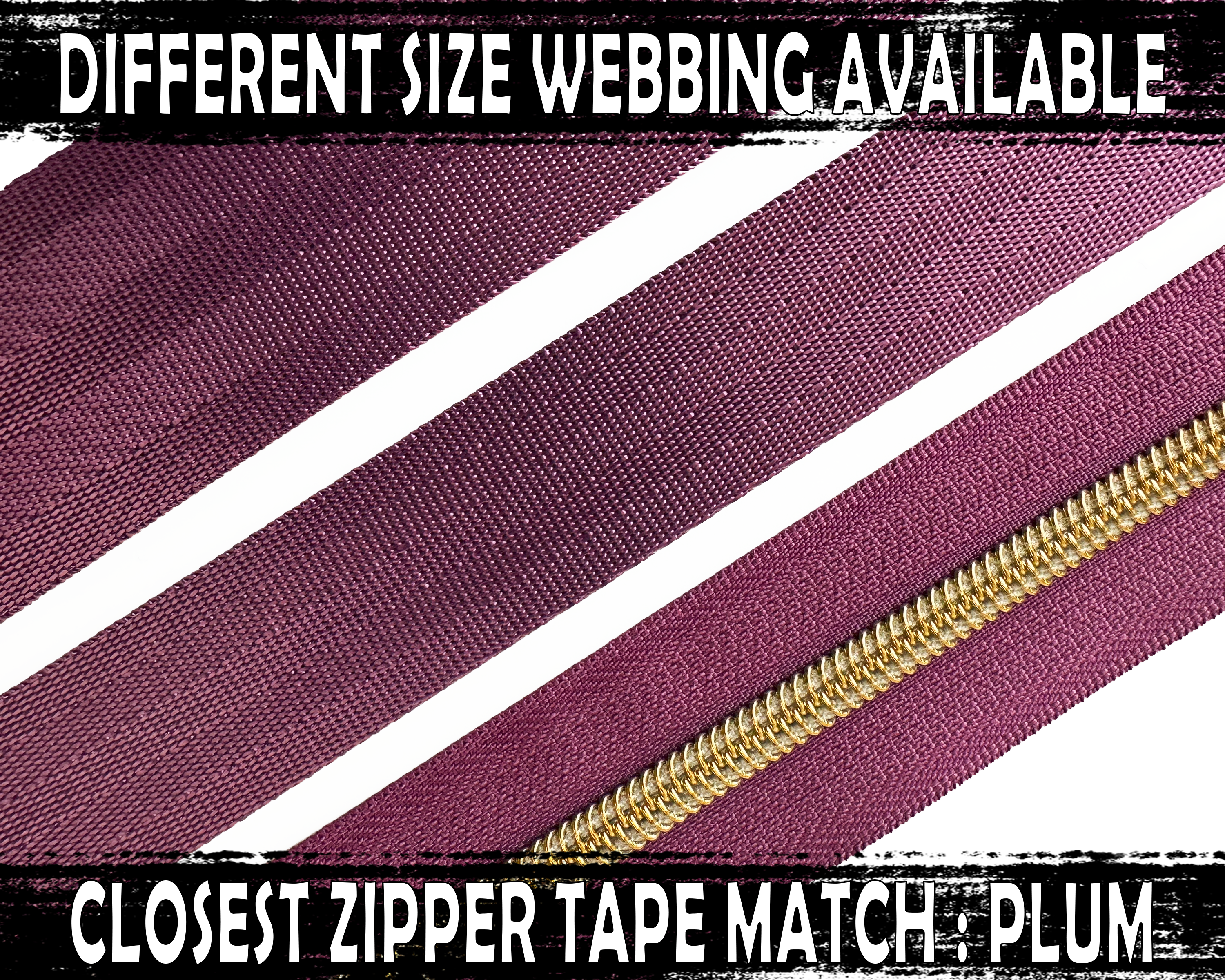 Aubergine Purple Nylon Webbing, Bag Straps, 2.5cm (1") wide