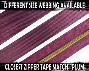 Aubergine Purple Nylon Webbing, Bag Straps, 2.5cm (1") wide