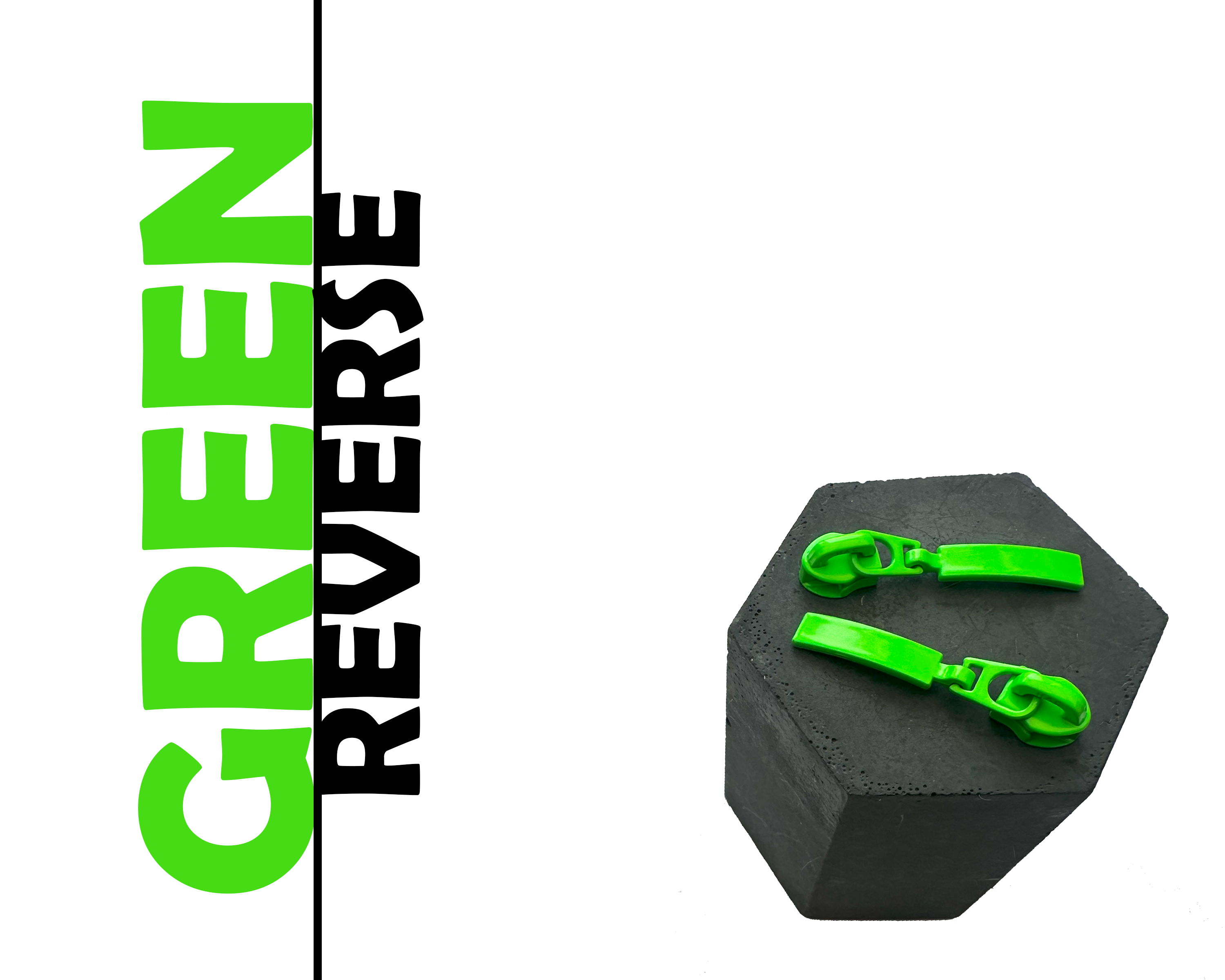 REVERSE Bar Zipper Pulls for size 5 Nylon Zip Tape
