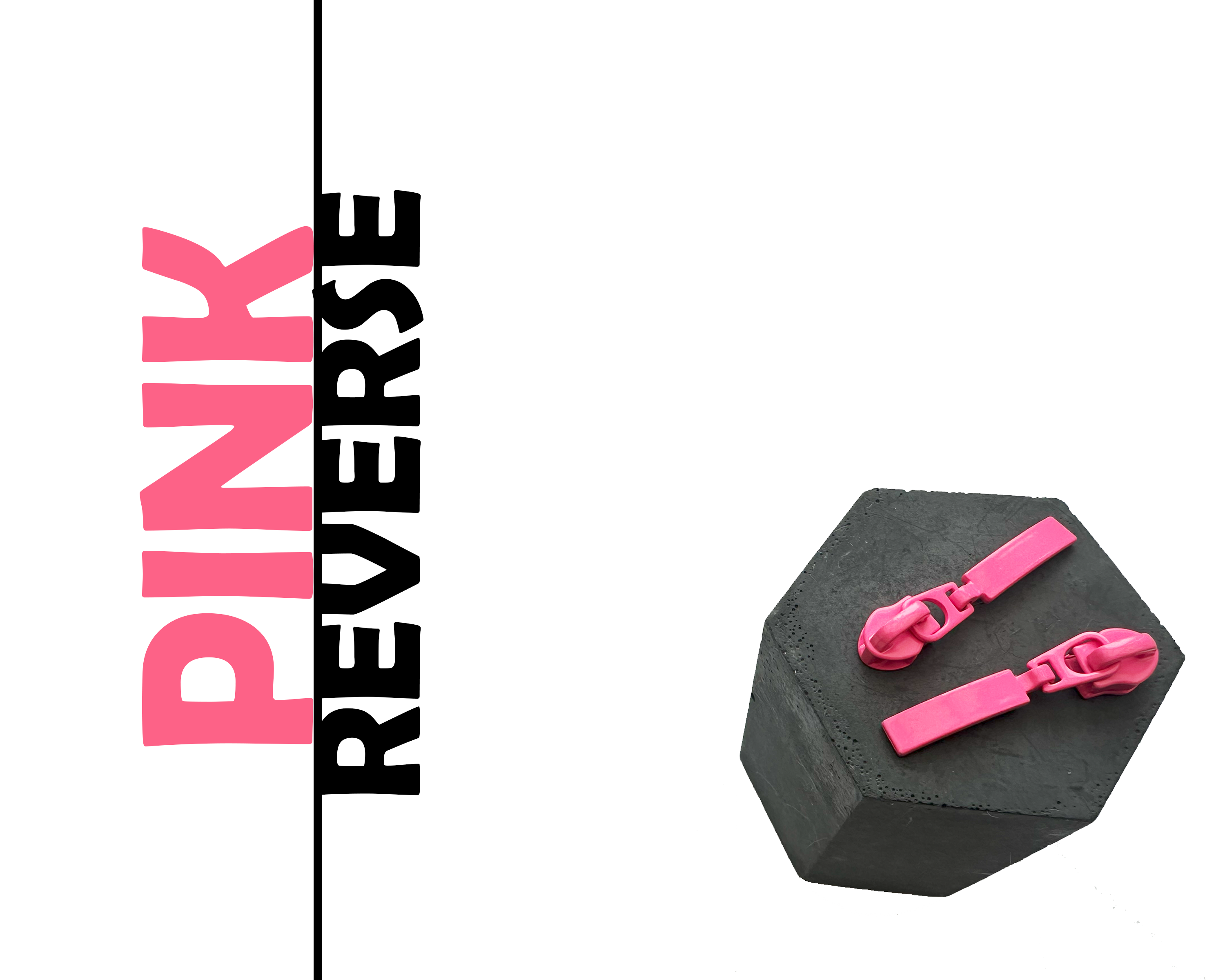 REVERSE Bar Zipper Pulls for size 5 Nylon Zip Tape
