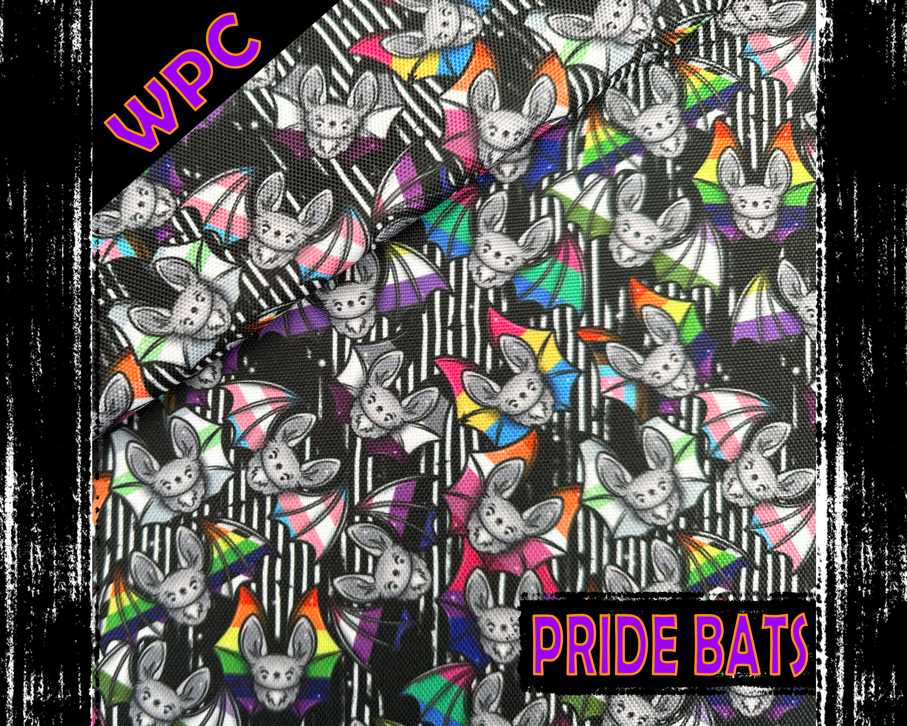 Pride Bats, Waterproof Polyester Canvas.
