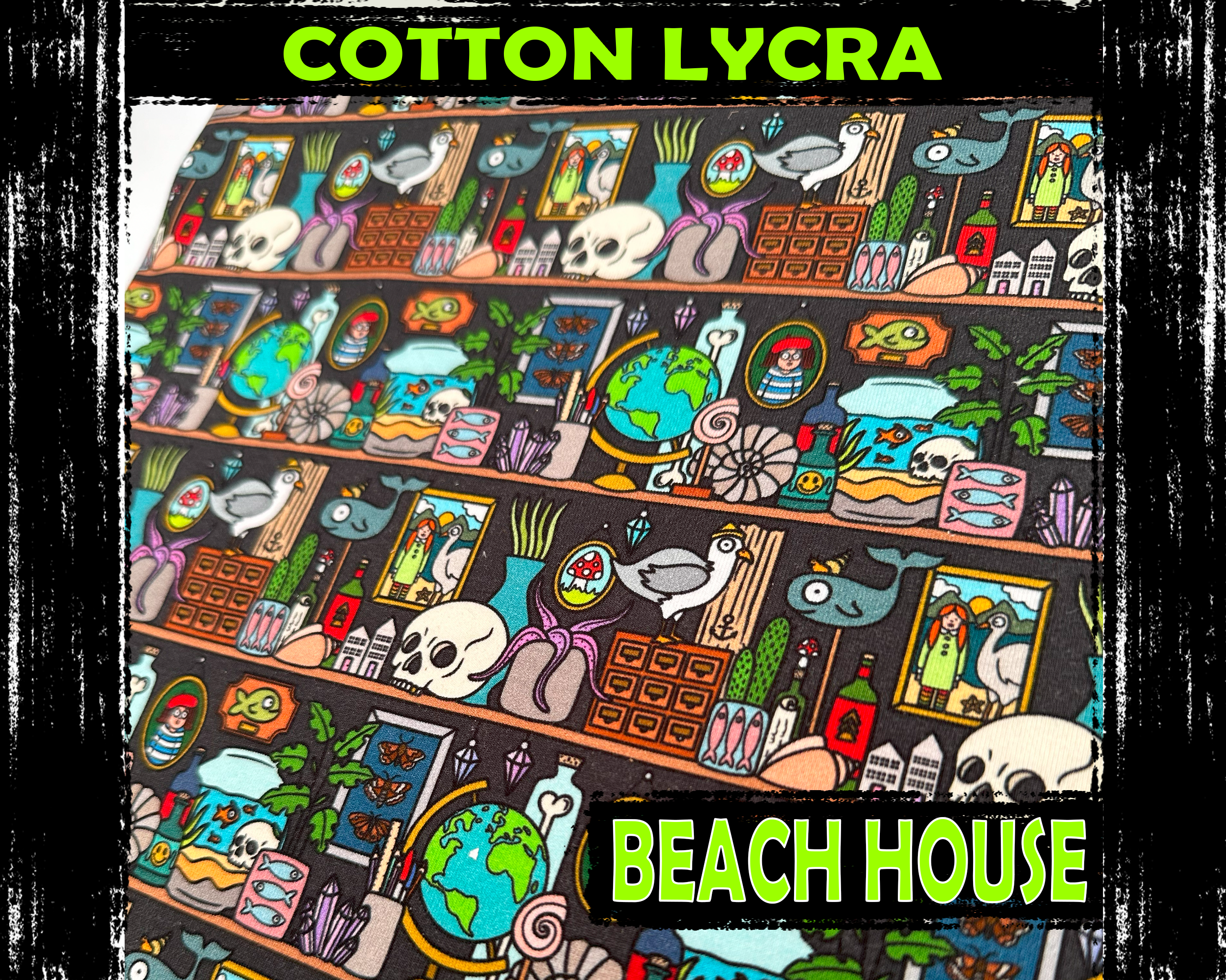 Cotton Lycra - Beach House