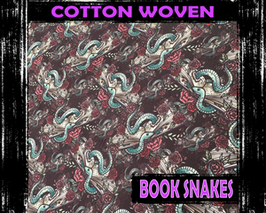 Book Snakes Cotton Woven