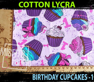Cotton Lycra - Birthday Cakes, 1