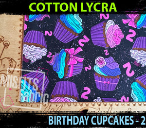 Cotton Lycra - Birthday Cakes, 2