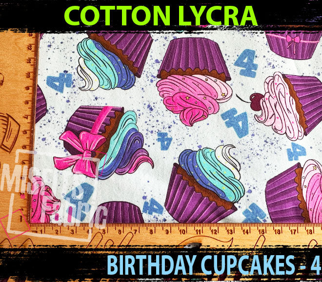 Cotton Lycra - Birthday Cakes, 4
