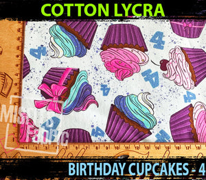 Cotton Lycra - Birthday Cakes, 4