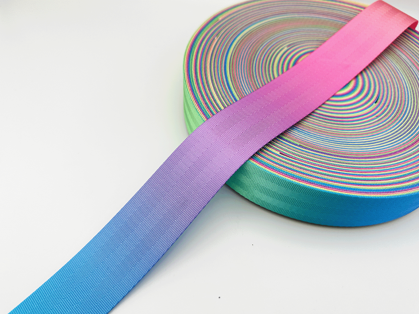 38mm Rainbow Candy Mix Print Webbing, Bag Straps, 1.5" wide