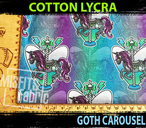 Cotton Lycra - Goth Carousel