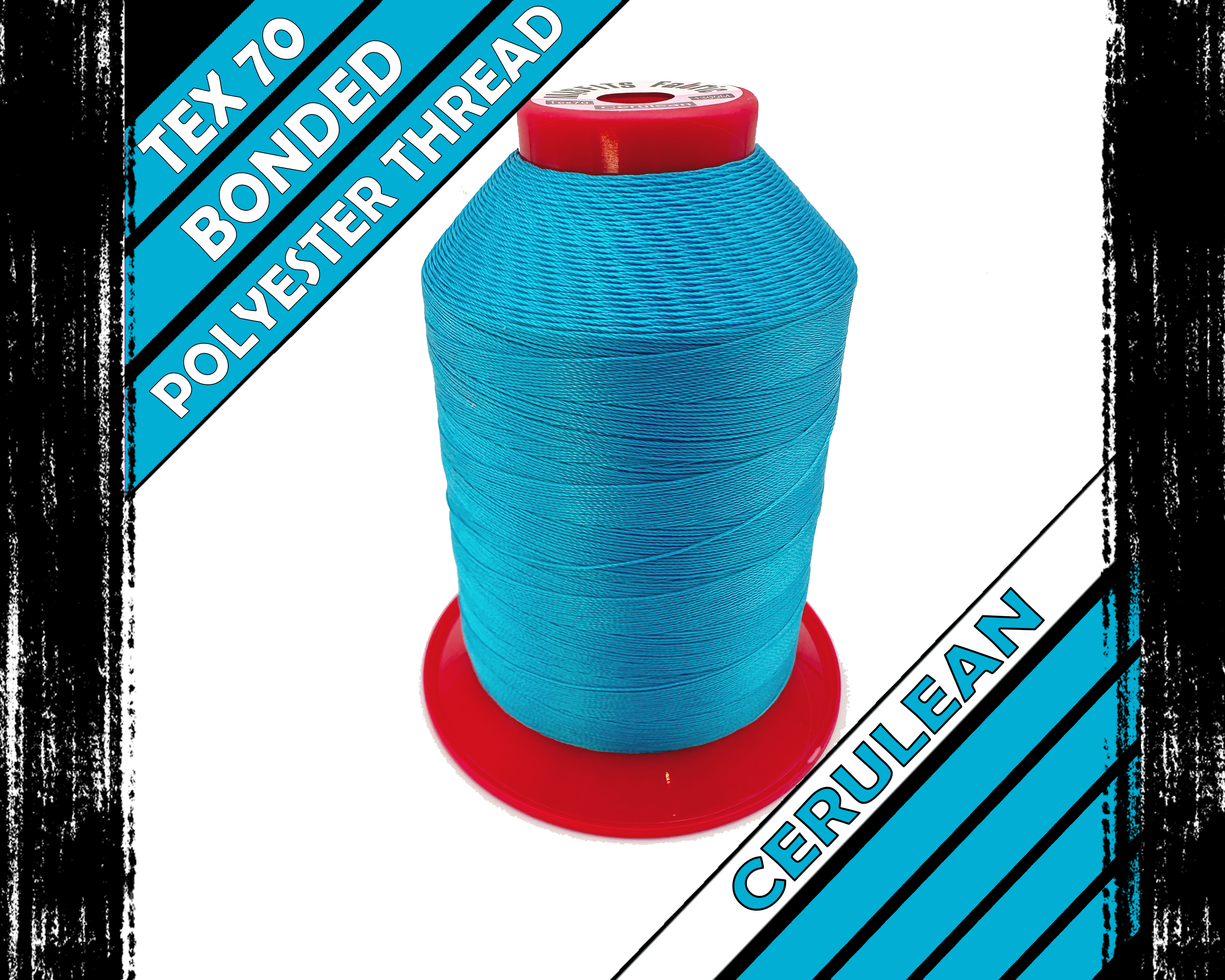 Cellion Thread TEX 70 - CERULEAN - Bonded Polyester Sewing Thread – Misfits Fabric, UK