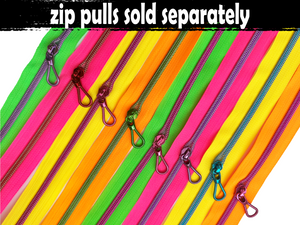 Neon Clash Zipper Tape with Size 5 Nylon Coil