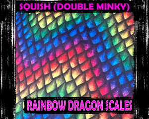 Rainbow Dragon Scales Double Minky