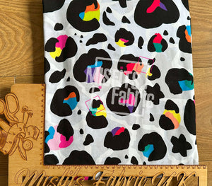 Cotton Lycra - Electric Leopard (Large Scale)