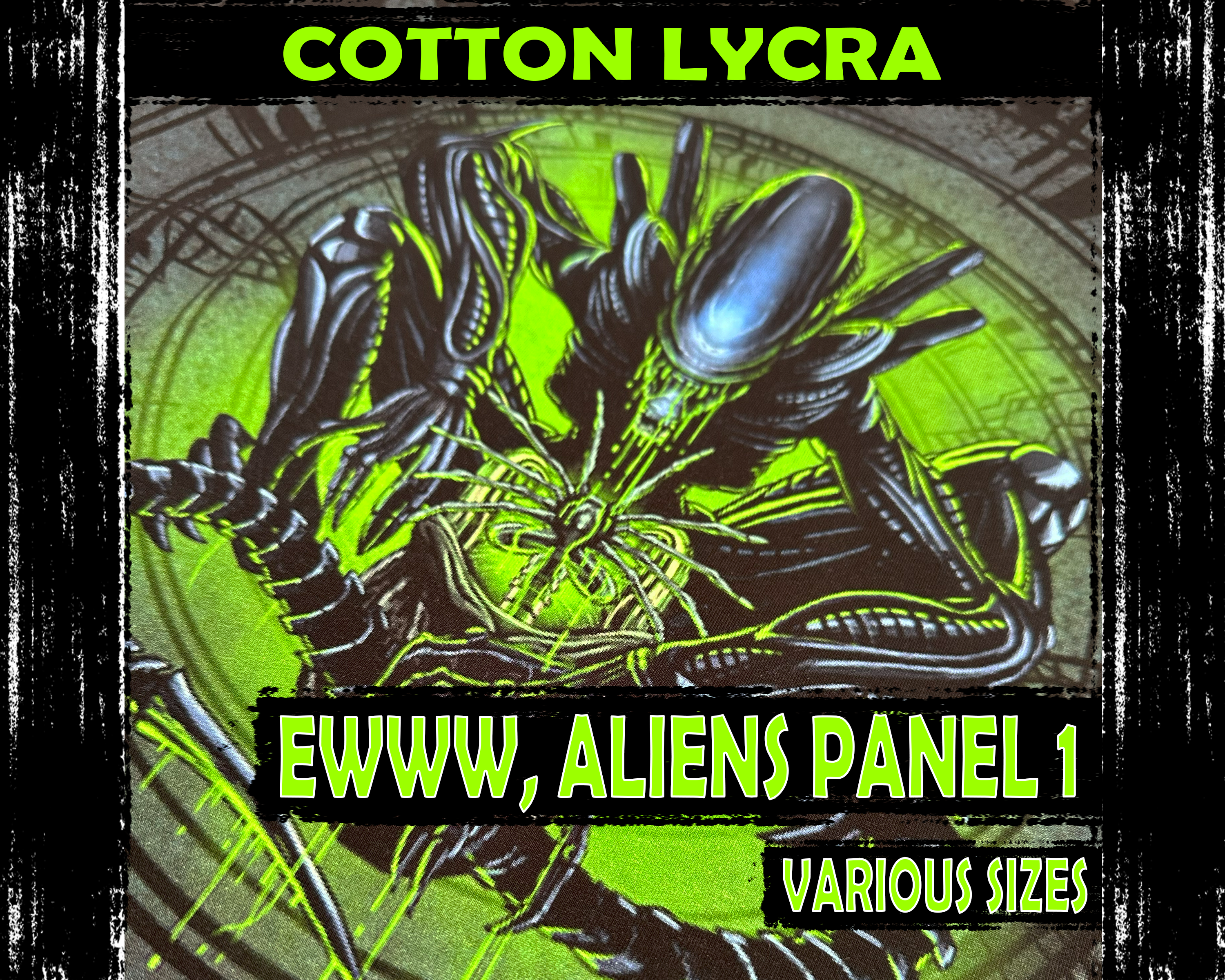 Cotton Lycra, Ewww, Aliens Panel 1, Various Sizes