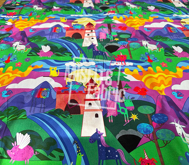 Cotton Lycra - Fantasy Farm