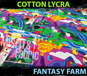 Cotton Lycra - Fantasy Farm
