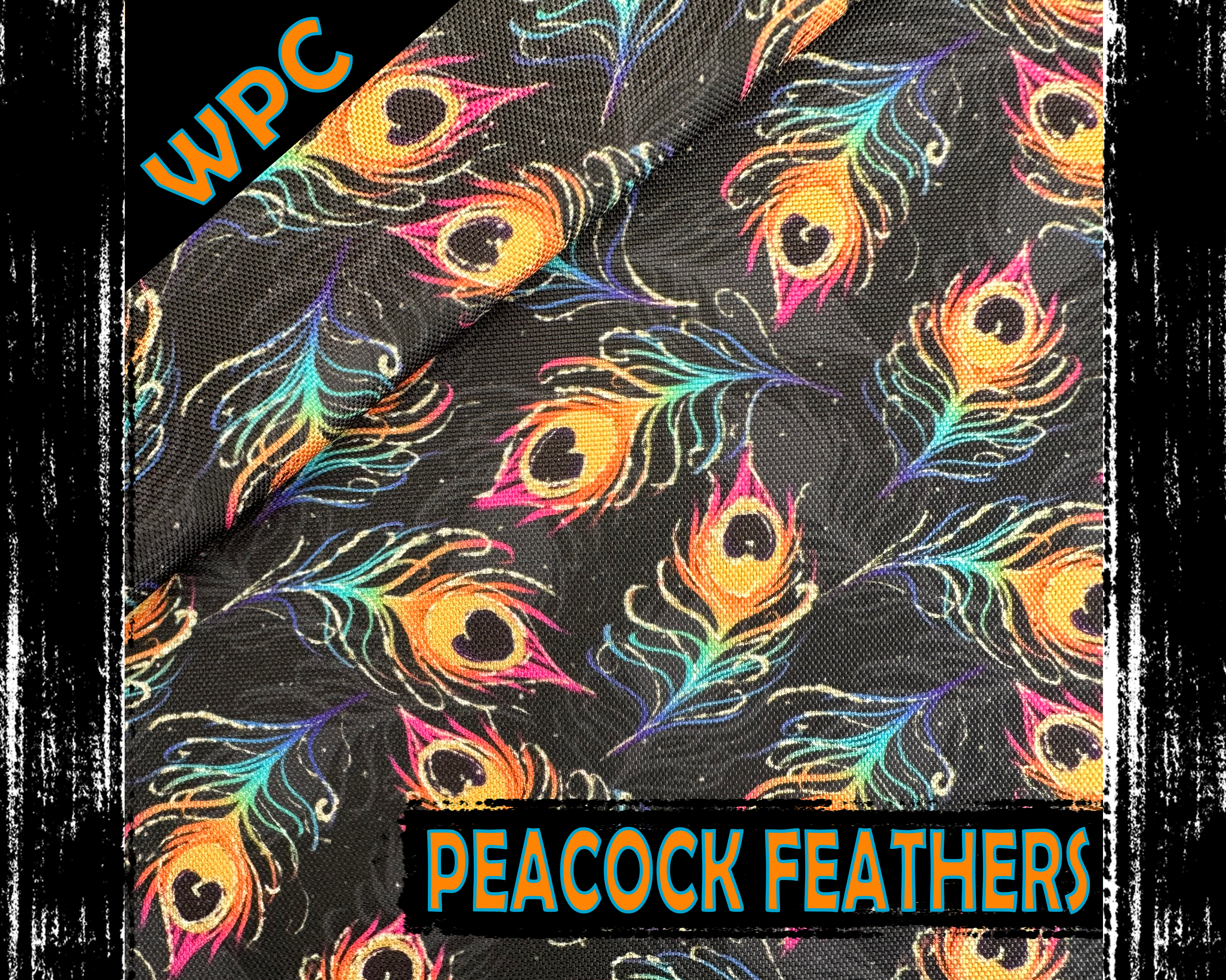Peacock Feathers, Waterproof Polyester Canvas.