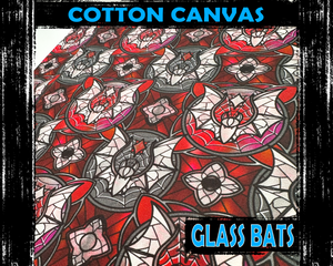 Glass Bats, Cotton Canvas