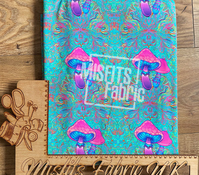Cotton Lycra - Shrooms