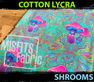 Cotton Lycra - Shrooms