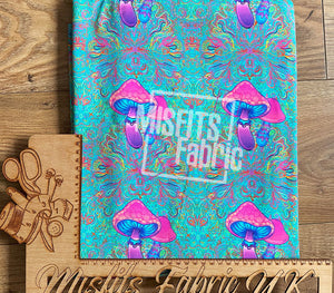 Cotton Lycra - Shrooms