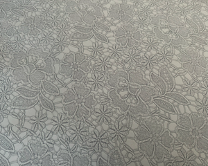 Matte Grey Flower Embossed Vinyl