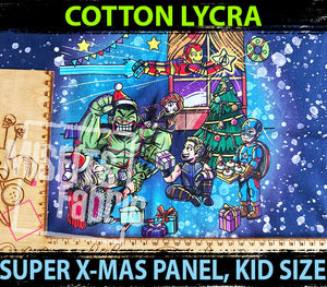 Cotton Lycra, Super X-mas Panel, Kid Size
