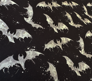 Cotton Woven - Ink Bats
