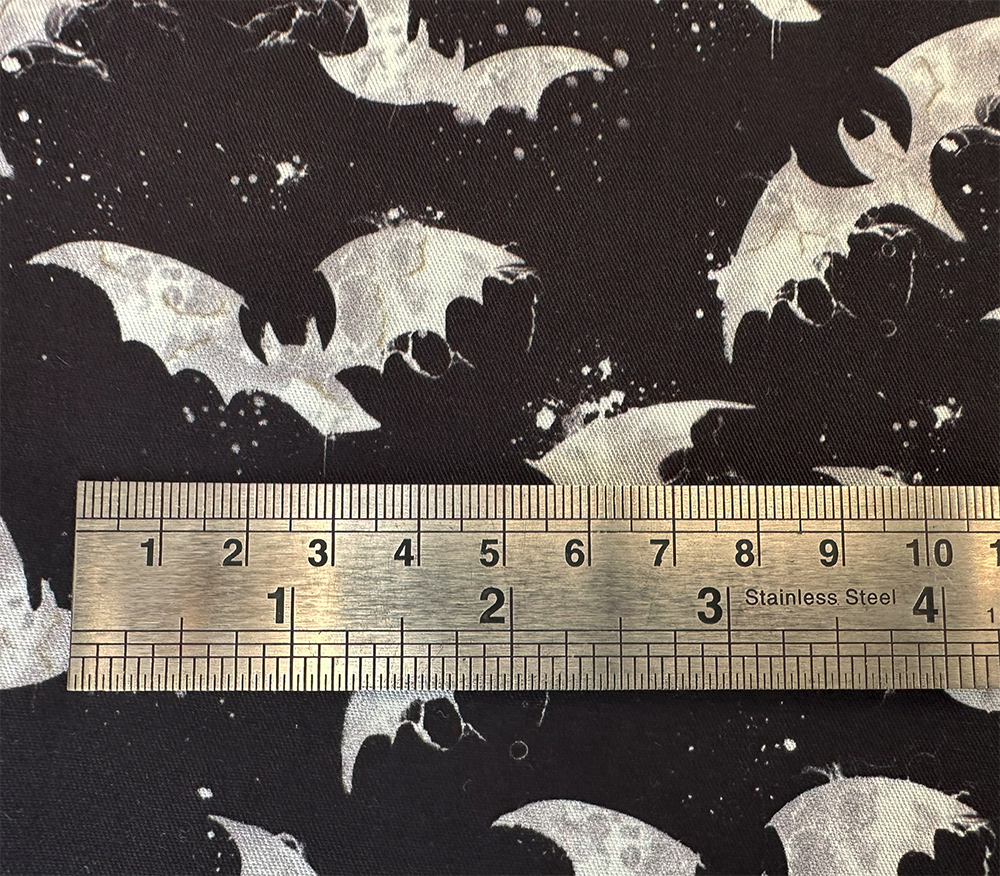 Cotton Woven - Ink Bats
