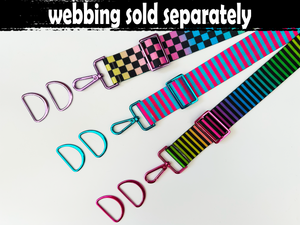 38mm Fuchsia Pink Strap Kit Set, Bag Hardware