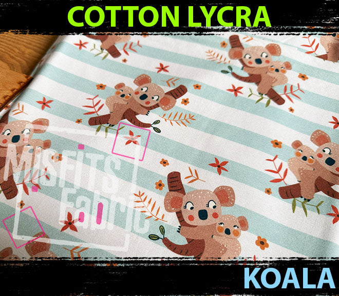 Cotton Lycra - Koala