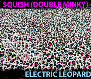 Double Minky (Squish), Electric Leopard