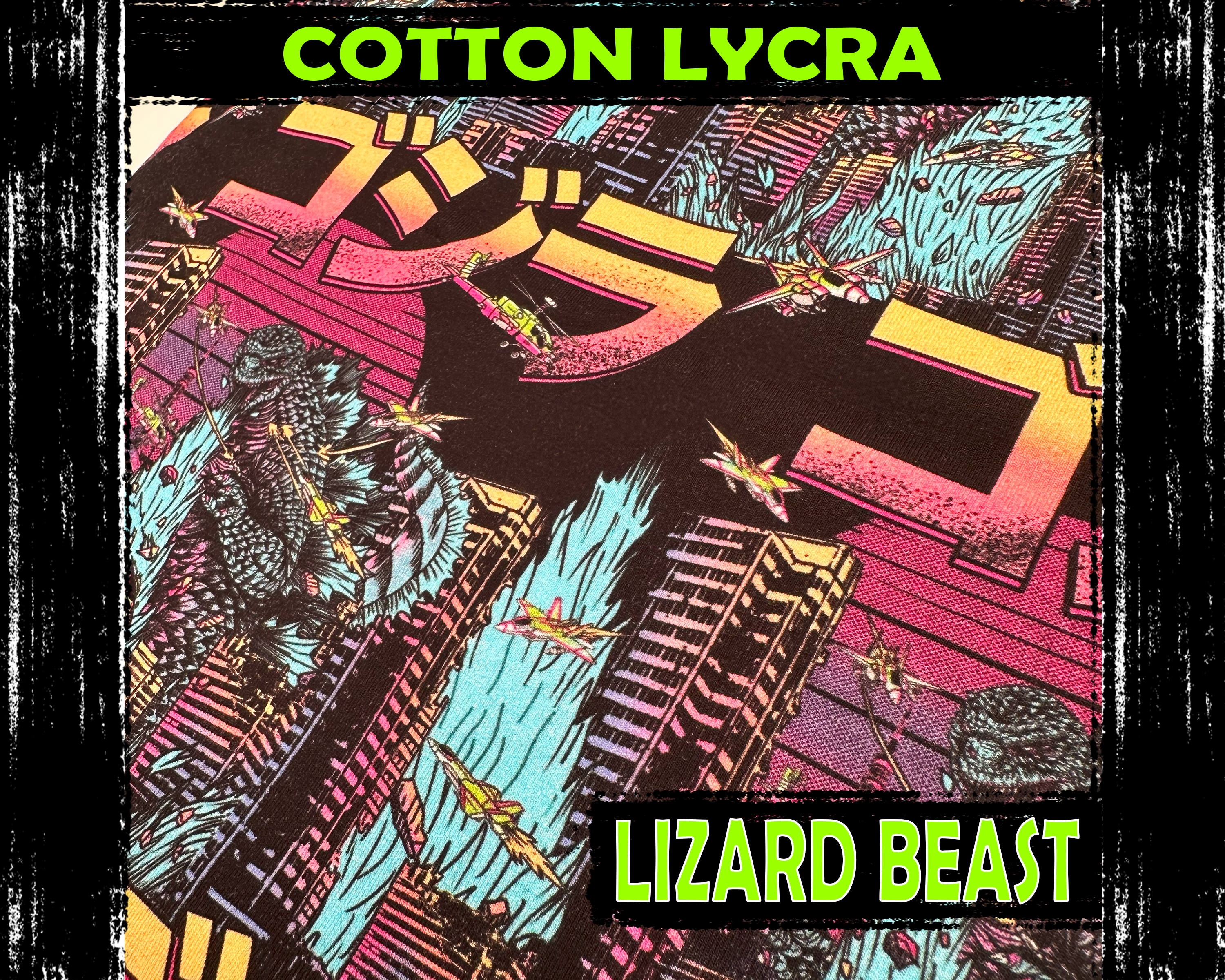 Cotton Lycra - Lizard Beast