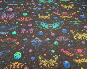 Neon Moths, Waterproof Polyester Canvas