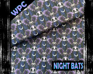Night Bats, Waterproof Polyester Canvas