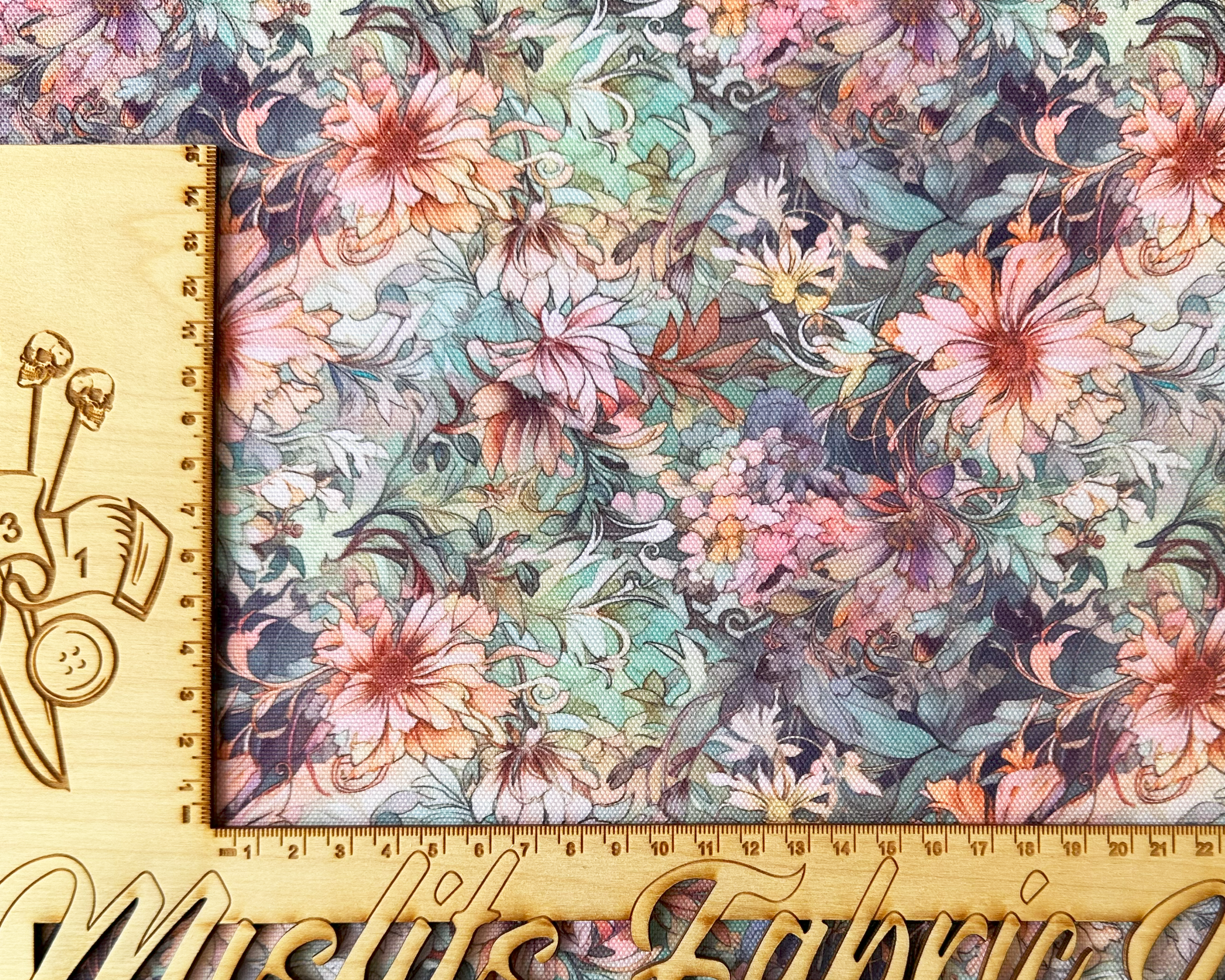 Vintage Flowers, Waterproof Polyester Canvas