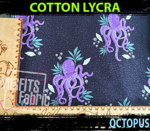 Cotton Lycra - Octopus