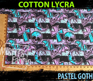 Cotton Lycra - Pastel Goth