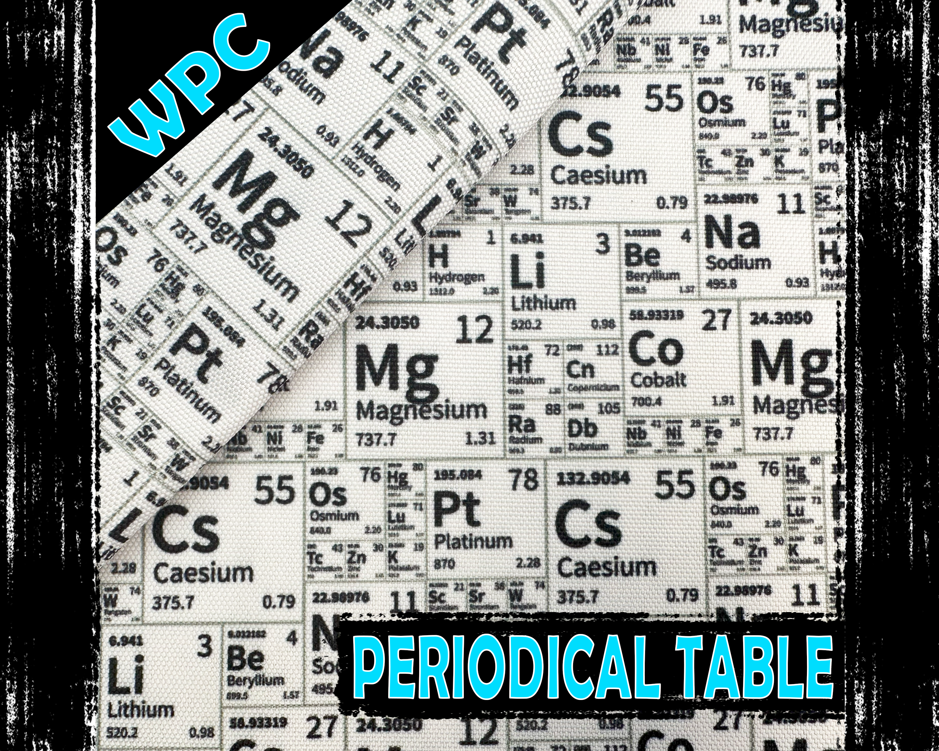 Periodical Table, Waterproof Polyester Canvas