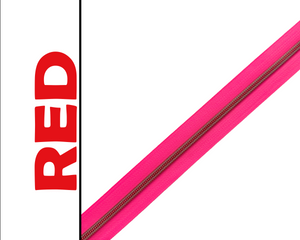 Neon Clash Zipper Tape with Size 5 Nylon Coil