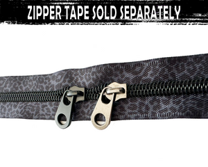 Basic Pop Tab Zipper Pulls for size 5 Nylon Zip Tape. Bag Making Hardware